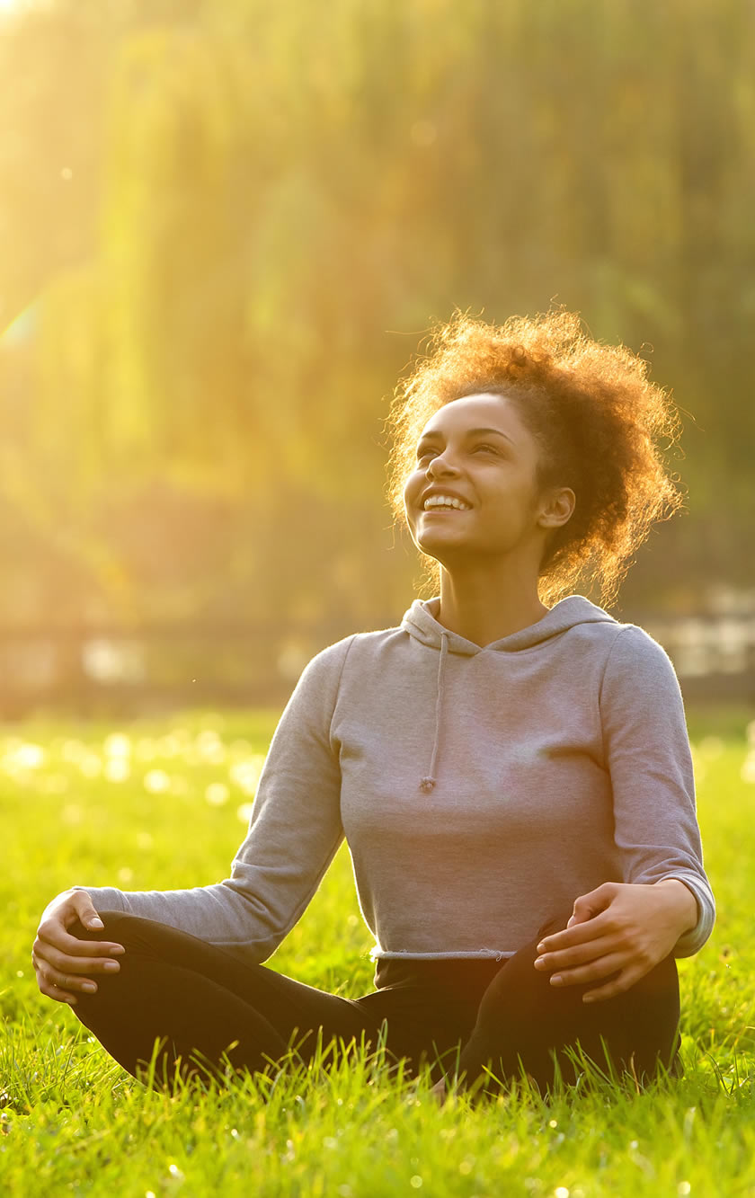 women meditating